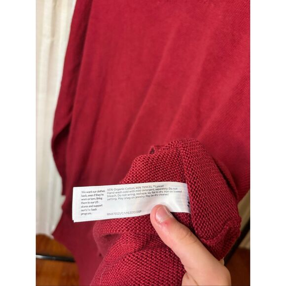 Eileen Fisher Dark Red Sweater - Picture 3 of 5